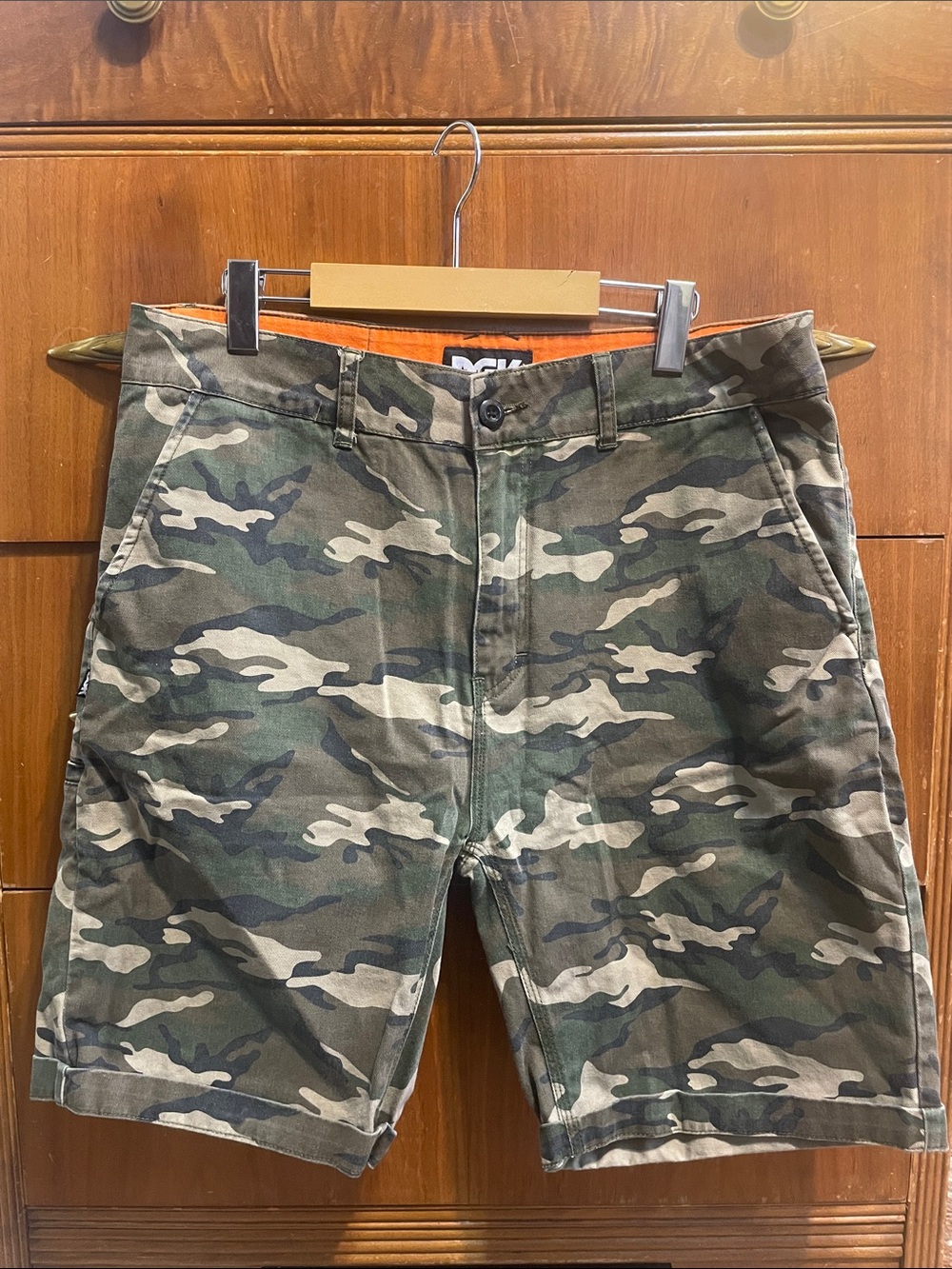 DGK Camouflage Shorts Size 34